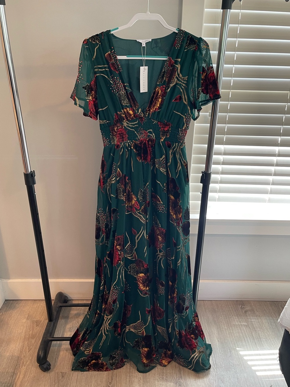 Baltic Born Green Floral Maxi Dress